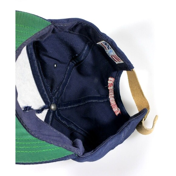 Vintage R.J Reynolds Philip Morris "Leaf Department" Navy Blue Strap Back Hat - Picture 8 of 12